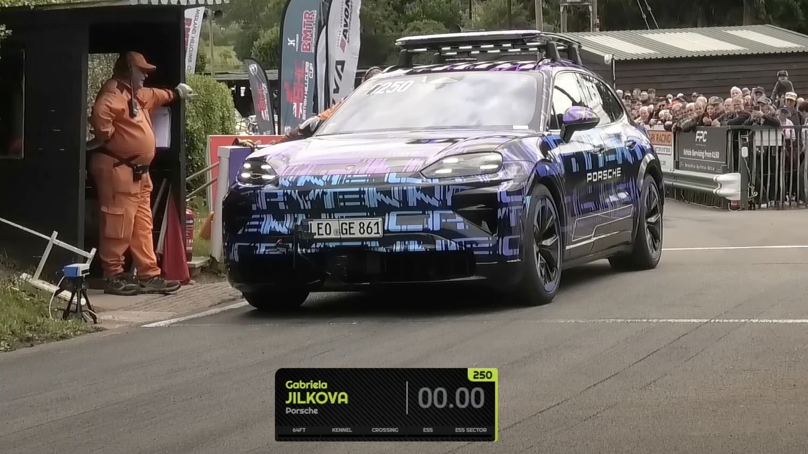 Porsche Cayenne EV prototype - front | HillClimb.TV